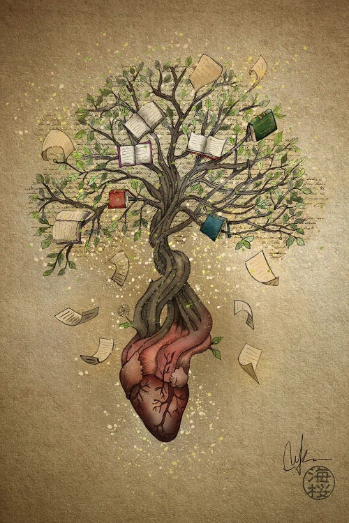 The Heart Of The Story by Marine Loup wall art