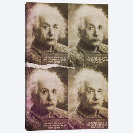 Albert Einstein Canvas Print #MUS14} by 5by5collective Canvas Artwork