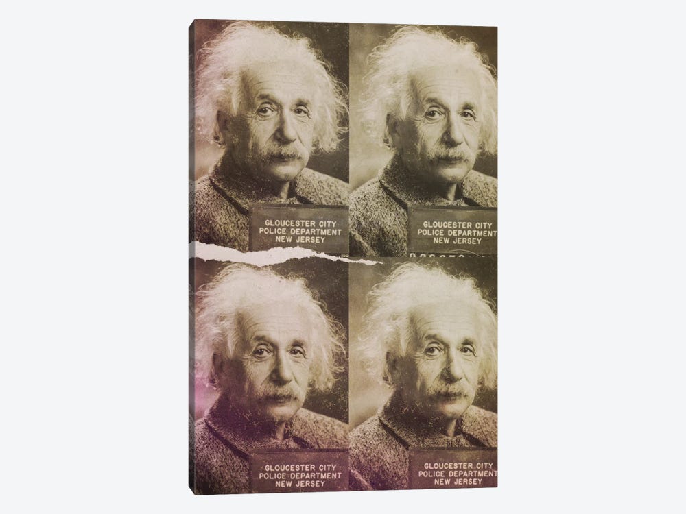 Albert Einstein by 5by5collective 1-piece Canvas Art Print