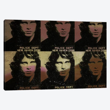 Jim Morrison Canvas Print #MUS8} by 5by5collective Canvas Art Print