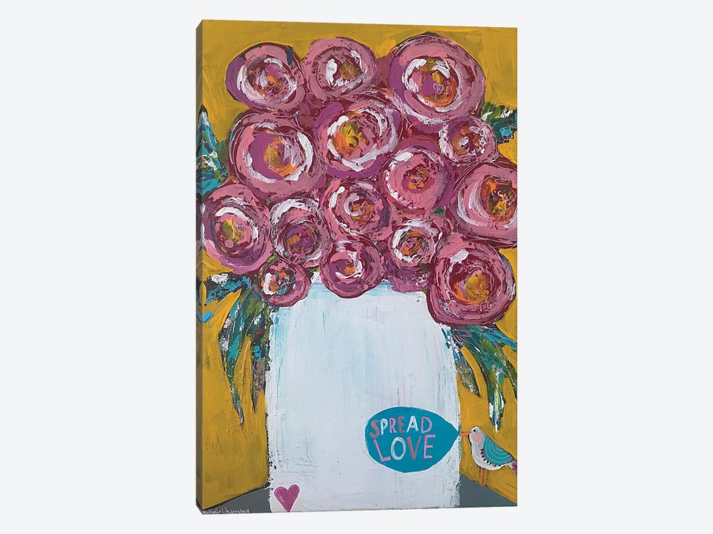 Happy Blooms by Melanie Sunshine Underwood 1-piece Canvas Wall Art