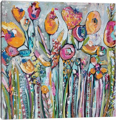 In The Garden Canvas Art Print - Melanie Sunshine Underwood