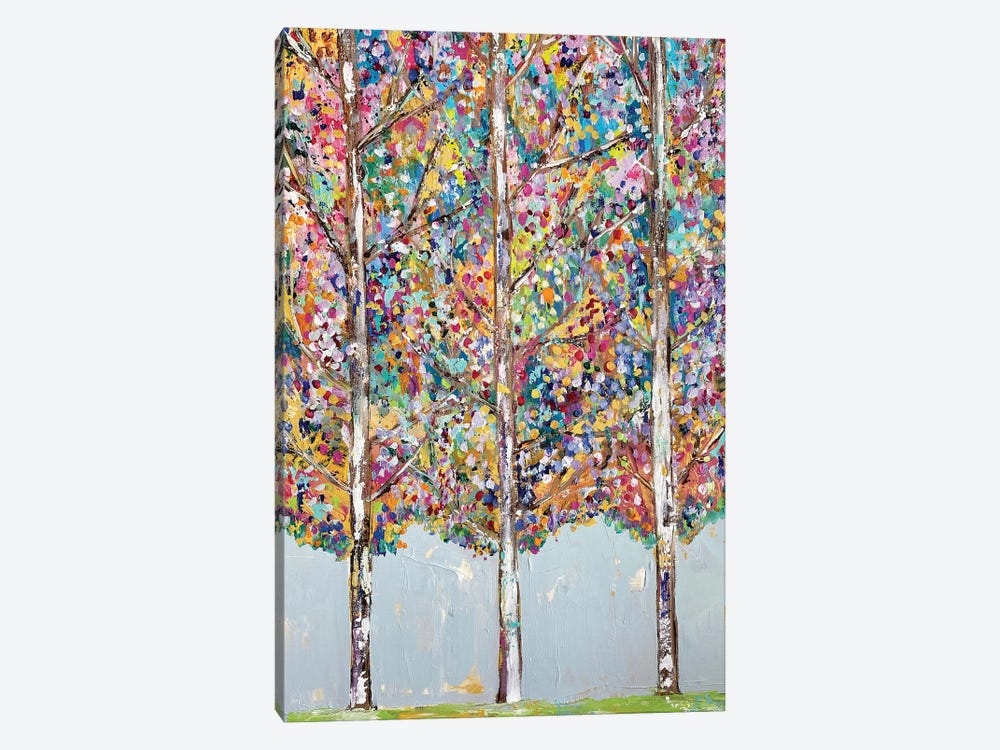 Happy Trees by Melanie Sunshine Underwood 1-piece Canvas Art Print