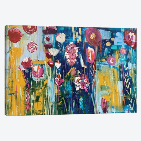 Into The Wildflowers Canvas Print #MUW30} by Melanie Sunshine Underwood Canvas Art Print