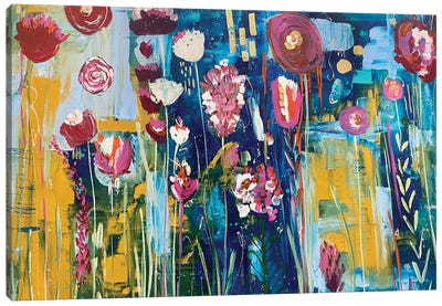 Into The Wildflowers Canvas Art Print - Melanie Sunshine Underwood