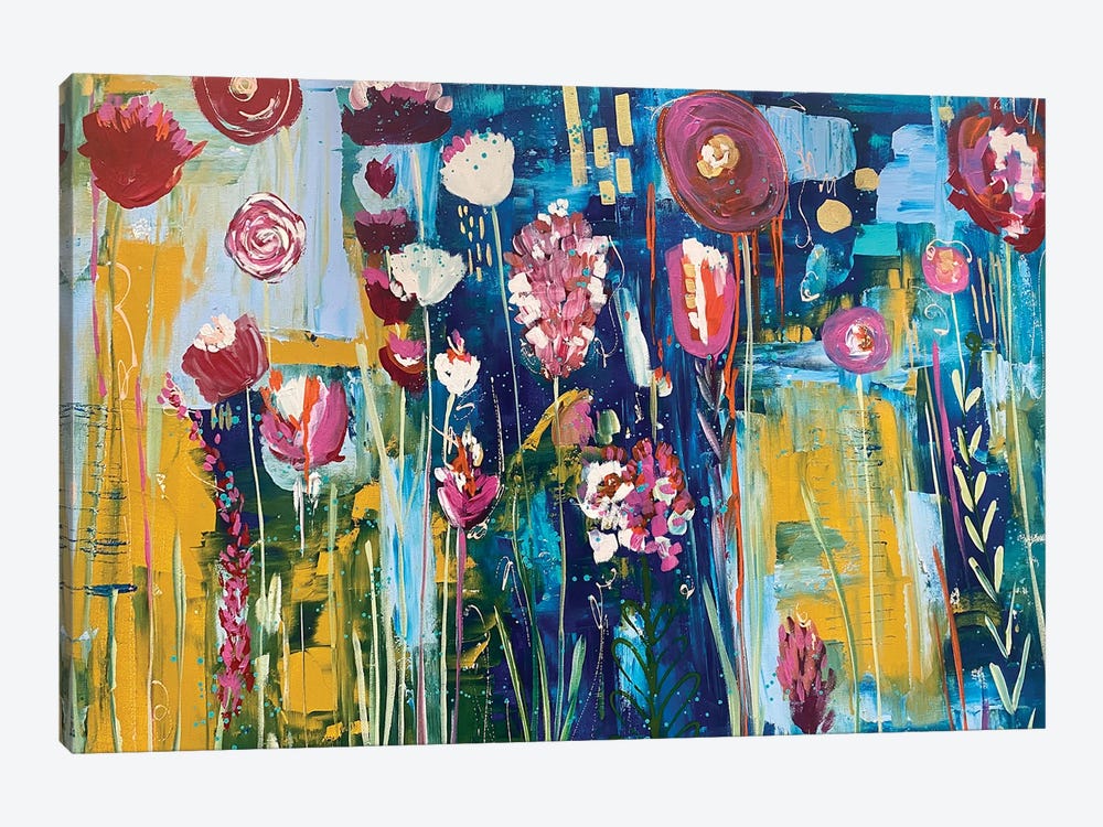 Into The Wildflowers by Melanie Sunshine Underwood 1-piece Canvas Art