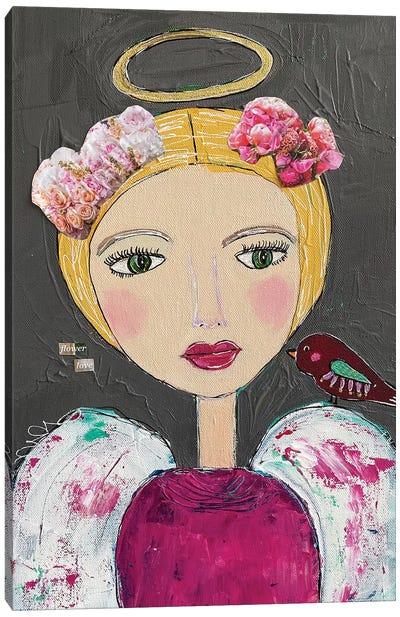 Flower Love Canvas Art Print - Melanie Sunshine Underwood