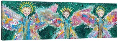 3 Angels Canvas Art Print - Melanie Sunshine Underwood