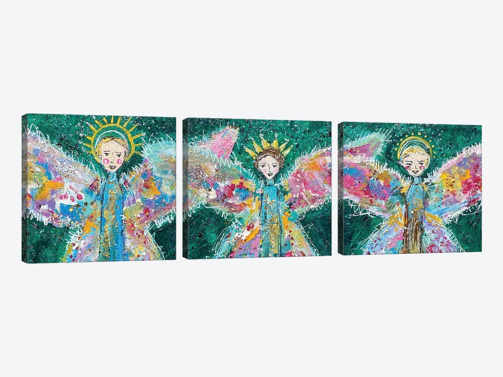 3 Angels by Melanie Sunshine Underwood 3-piece Canvas Art Print