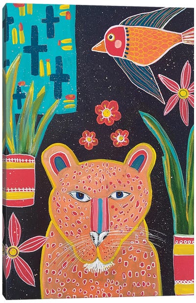 The Leopard Canvas Art Print - Melanie Sunshine Underwood