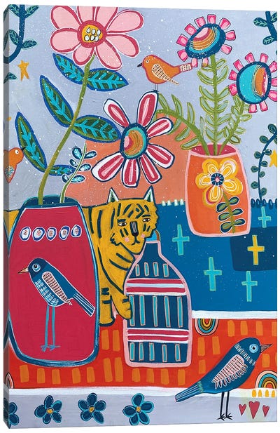 Tiger Love Canvas Art Print - Melanie Sunshine Underwood