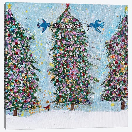 Christmas Trees Canvas Print #MUW53} by Melanie Sunshine Underwood Canvas Art Print