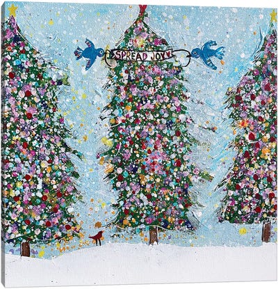 Christmas Trees Canvas Art Print - Melanie Sunshine Underwood