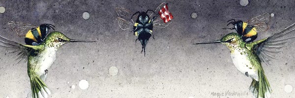 Hummingbirds: The Dispute by Maggie Vandewalle