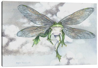 Ribbit Canvas Art Print - Frog Art