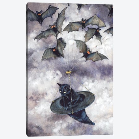 Batmobile Canvas Print #MVA10} by Maggie Vandewalle Art Print