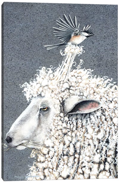 The Heist Canvas Art Print - Sheep Art
