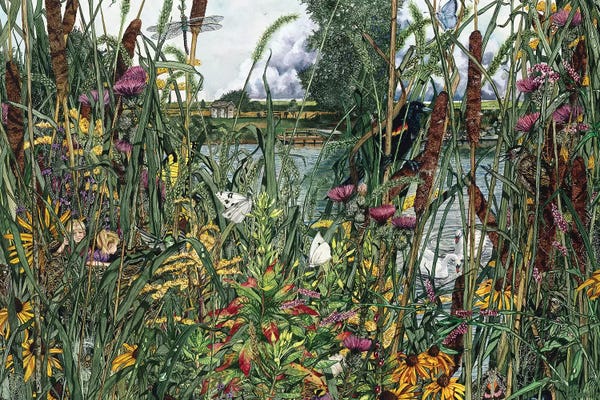 Cozy Cottage: Bird's Eye View by Maggie Vandewalle