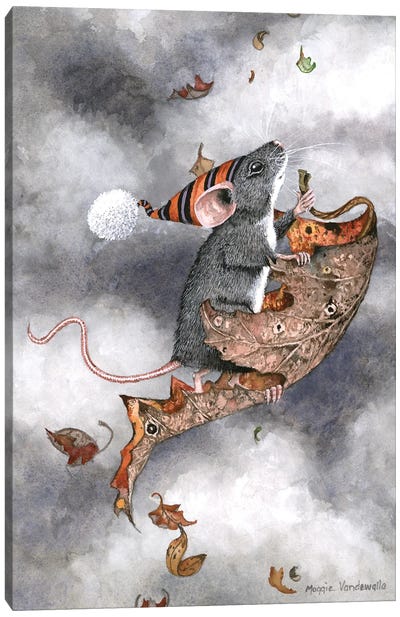 Henrietta Rising Canvas Art Print - Rodent Art