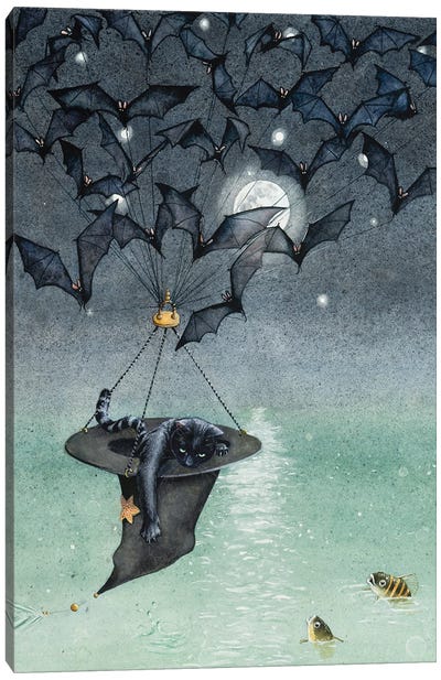 Fair Winds And Following Seas Canvas Art Print - Full Moon Art