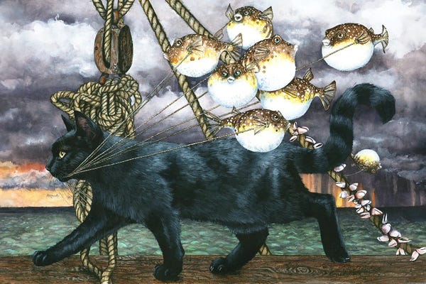 Puffer Fish: Rigging by Maggie Vandewalle