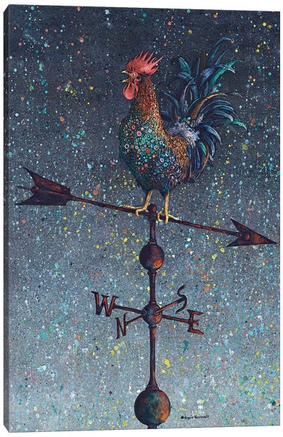 Conductor Canvas Art Print - Chicken & Rooster Art