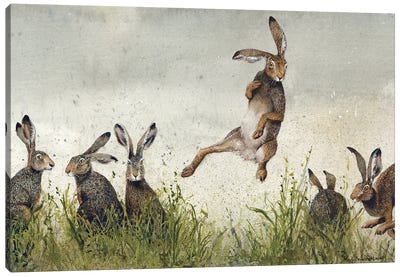 Hijinx Canvas Art Print - Rabbit Art