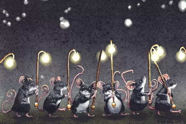 Kids Fantasy Art: Nightlights by Maggie Vandewalle