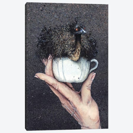 Teacup Emu Canvas Print #MVA70} by Maggie Vandewalle Canvas Art Print