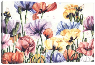 The Tipplers Canvas Art Print - Wildflowers