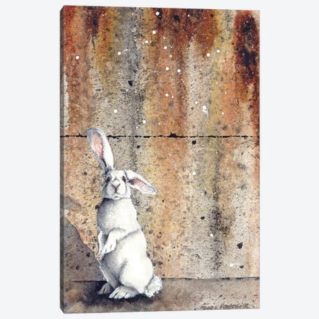 Concrete Bunny Canvas Print #MVA88} by Maggie Vandewalle Canvas Artwork