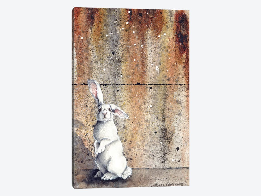 Concrete Bunny by Maggie Vandewalle 1-piece Canvas Artwork