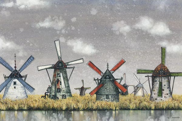 Watermills & Windmills: Atmospheric by Maggie Vandewalle