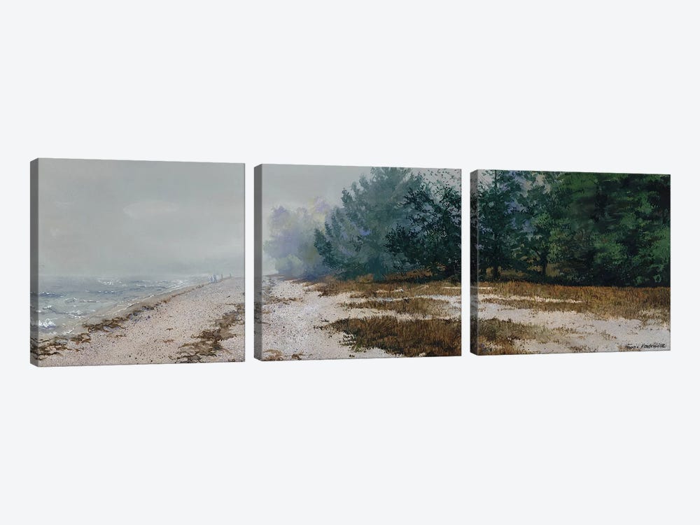 Morning Fog by Maggie Vandewalle 3-piece Canvas Print