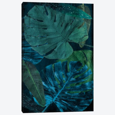 Teal Floral Arrangement Too Canvas Print #MVI181} by Milli Villa Canvas Art