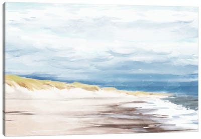 The Beach In Calm Canvas Art Print