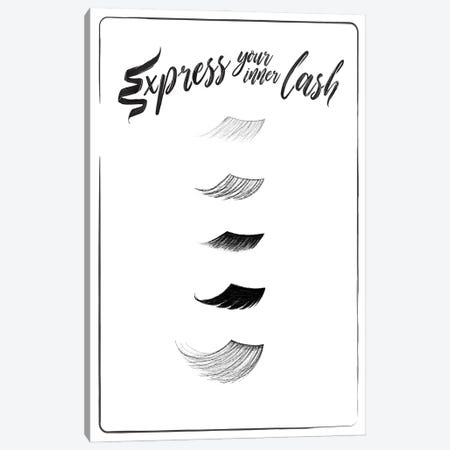 Express Your Inner Lash Canvas Print #MVI48} by Milli Villa Canvas Wall Art