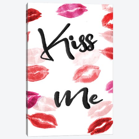 Kiss Me Canvas Print #MVI55} by Milli Villa Canvas Artwork