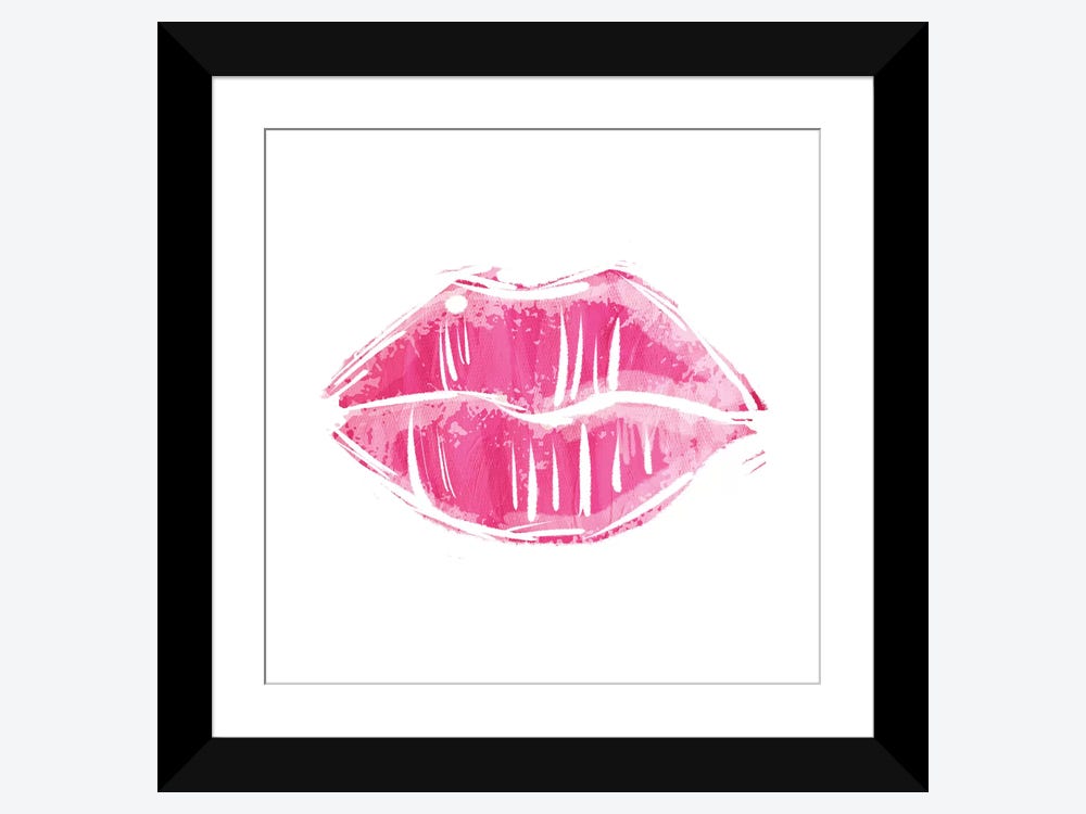 LOUIS PINK LIPS by Alla Grande (2019) : Painting Lacquer on Canvas -  SINGULART