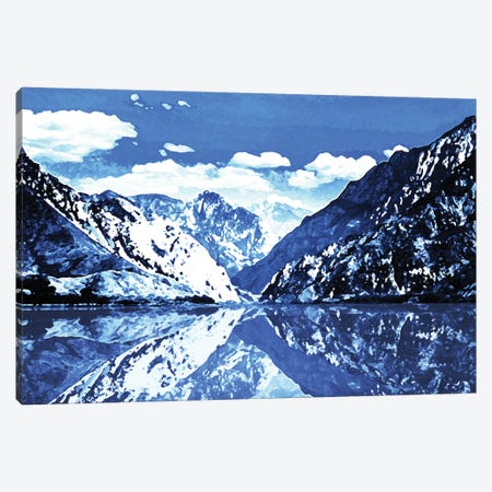 Blue Mountain Canvas Print #MVI6} by Milli Villa Canvas Artwork