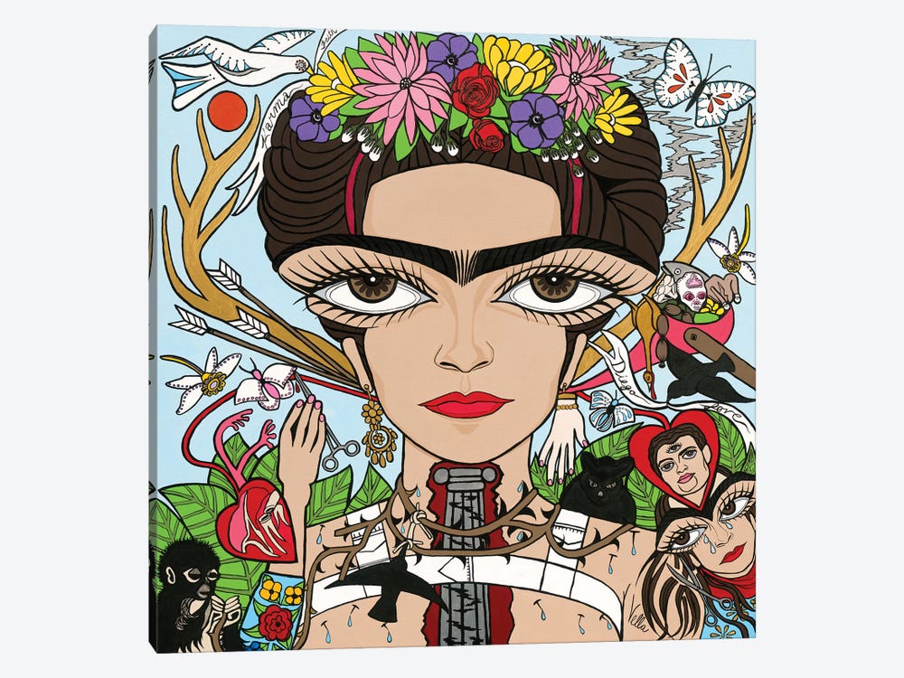 I Have Wings- Frida Kahlo by Michelle Vella 1-piece Canvas Art