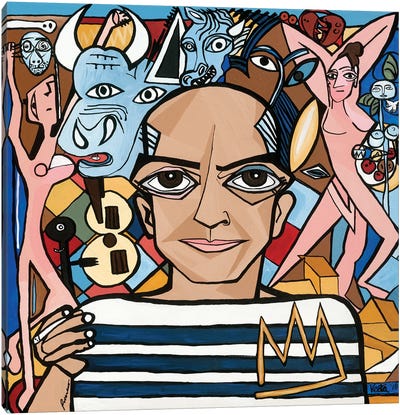 Art Genius- Pablo Picasso Canvas Art Print - Michelle Vella