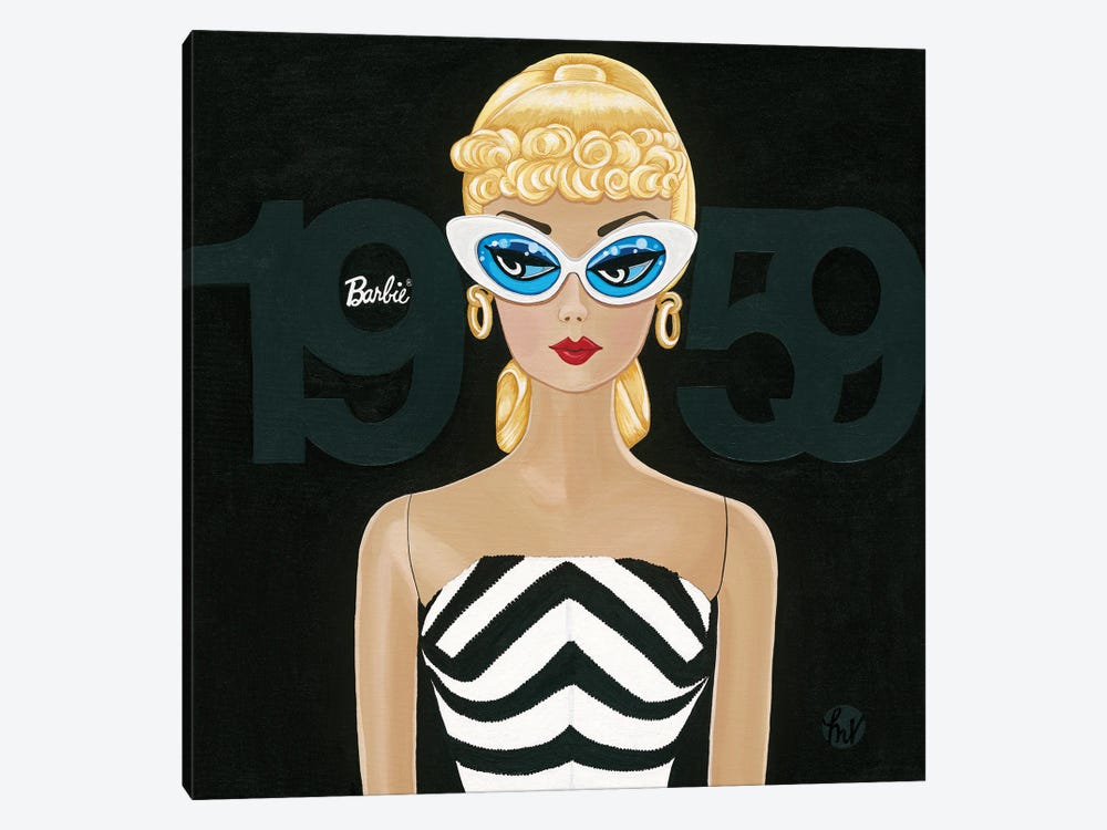 My 1959 Barbie Doll by Michelle Vella 1-piece Canvas Wall Art