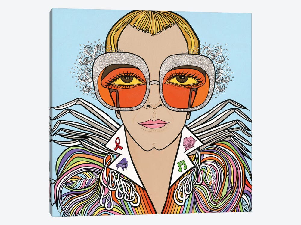 Rocketman- Elton John by Michelle Vella 1-piece Canvas Artwork