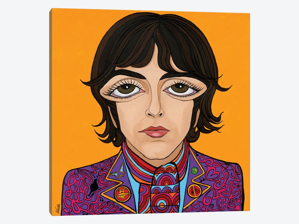 The Cute One- Paul McCartney by Michelle Vella 1-piece Canvas Art Print