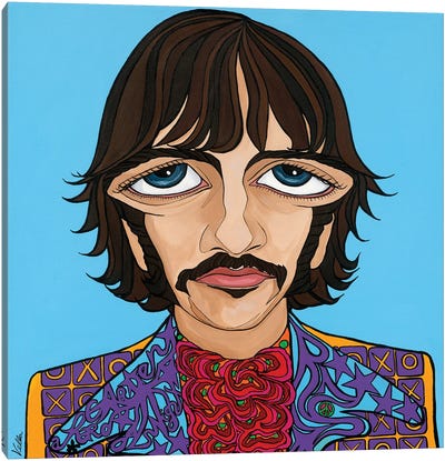 The Funny One- Ringo Starr Canvas Art Print - Michelle Vella