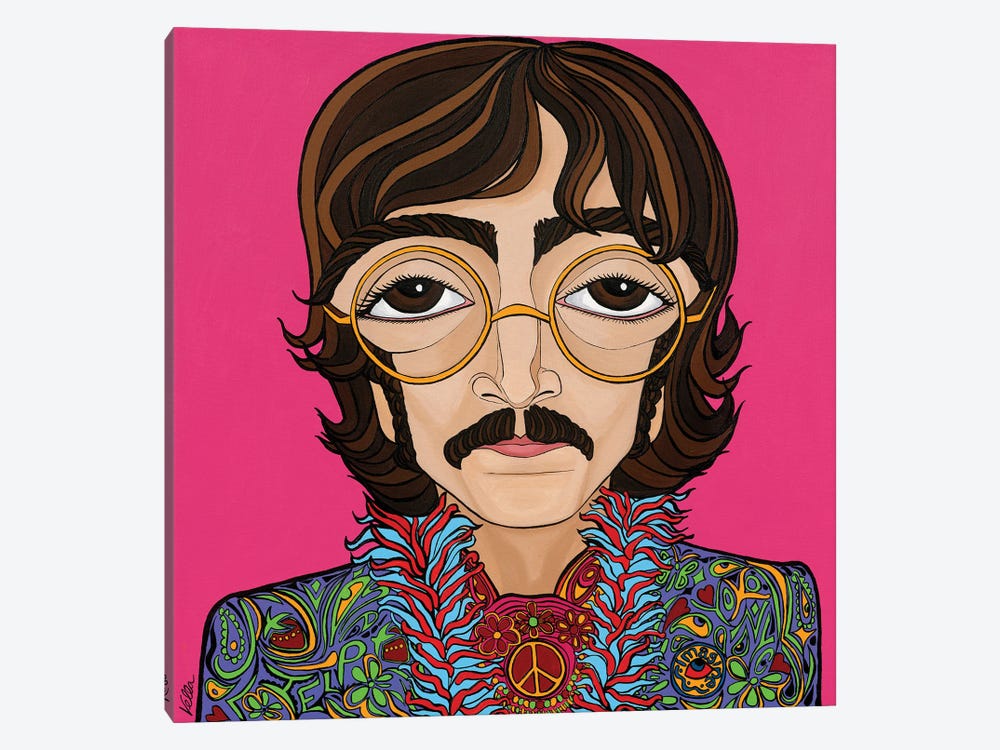 The Rebel- John Lennon by Michelle Vella 1-piece Canvas Print