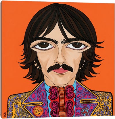 The Spiritual One- George Harrison Canvas Art Print - Michelle Vella