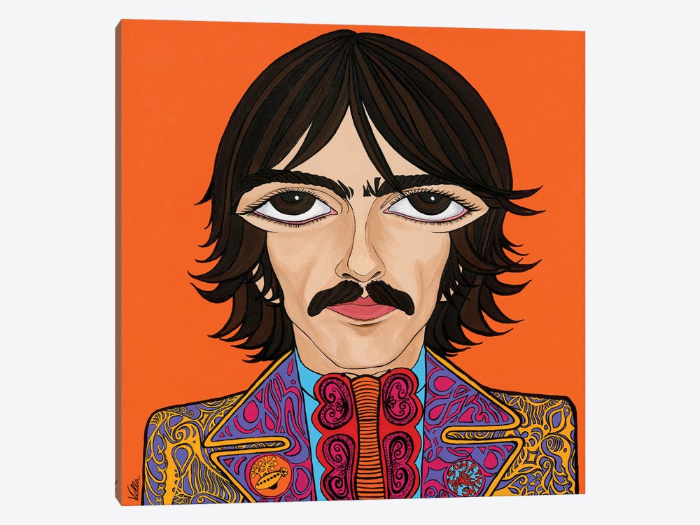 The Spiritual One- George Harrison by Michelle Vella 1-piece Canvas Artwork