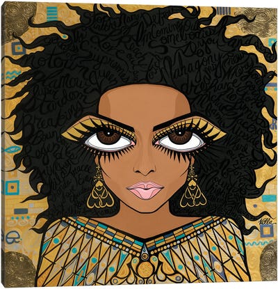 Woman In Gold- Diana Ross Canvas Art Print - Michelle Vella
